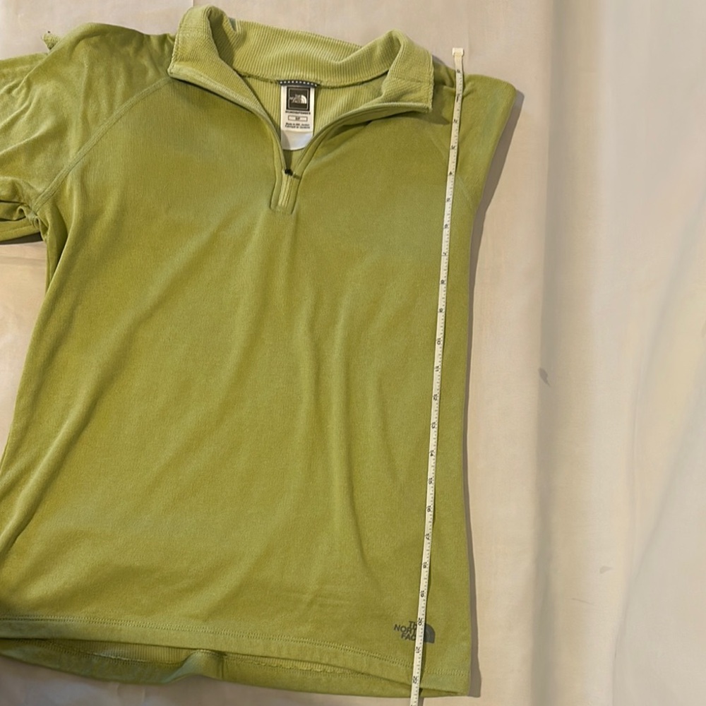 The North Face Women’s Green Quarter Zip Pullover Fleece Sweatshirt Size S - Picture 8 of 8